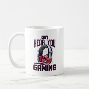 Caneca De Café Design de jogos com fone de ouvido