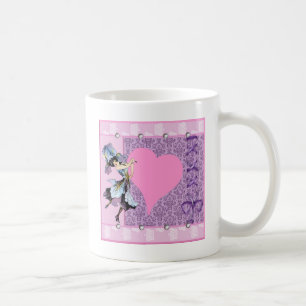 Caneca De Café design de Leah G, dançando, a fada de flores de v