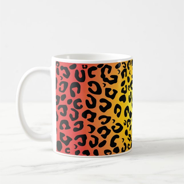 Caneca De Café Design de Leopardo Mug (Esquerda)