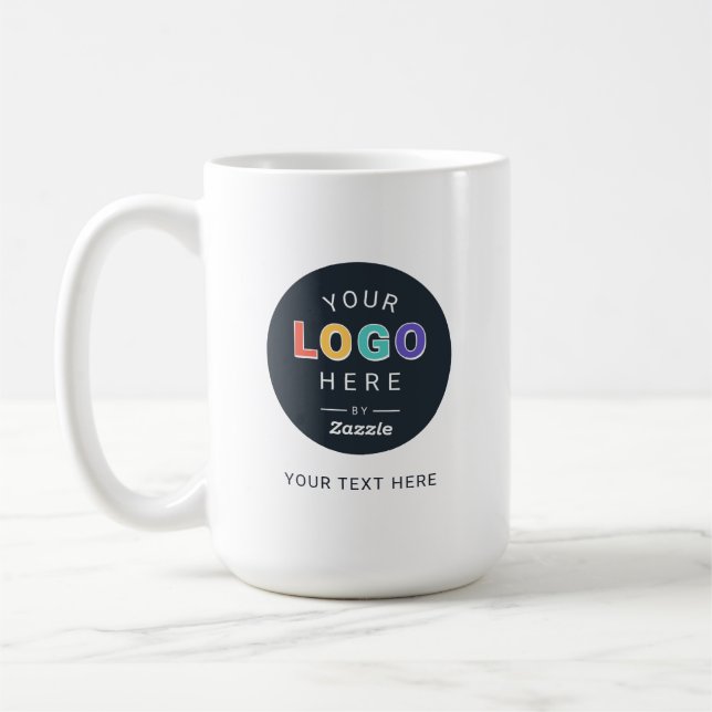Caneca De Café Design de Logo Personalizado (Esquerda)