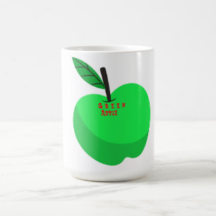 Caneca De Café Design de maçã GReen