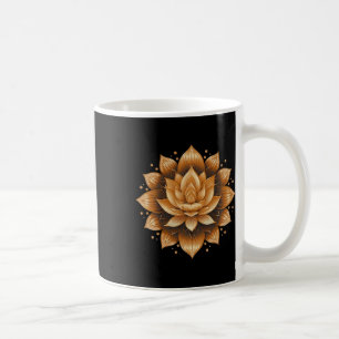 Caneca De Café Design de Mandala de Meditação Yoga.