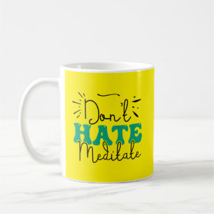 Caneca De Café Design de Mensagem Não Odeio