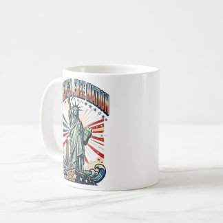 Caneca De Café Design de Mente Livre Nação Livre