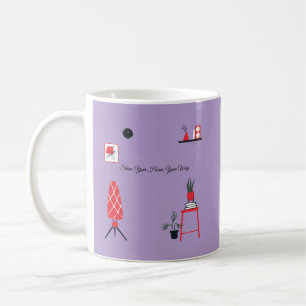 Caneca De Café Design De Morte Estética Doméstica Para Mulheres