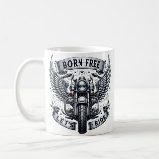 Caneca De Café Design de motocicleta com Asas e Slogans