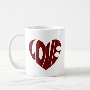 Caneca De Café design de namorados do Coração, design de Amor Ret