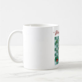 Caneca De Café Design de Natal Alegre Papai Noel Vintage