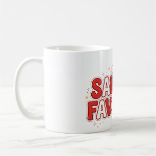 Caneca De Café Design de Natal engraçado favorito do Papai Noel