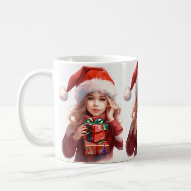 Caneca De Café Design de Natal feliz| (Esquerda)