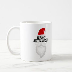 Caneca De Café Design de Natal Festivo Santa Hat