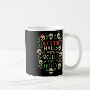 Caneca De Café Design de Natal Horrível Para Amantes De Caveira G