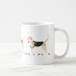 Caneca De Café Design de Natal Inglês Foxhound Silhouette