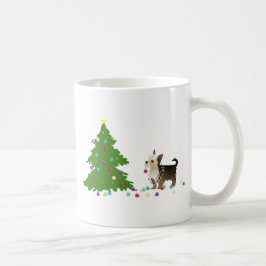Caneca De Café Design de Natal Yorkie