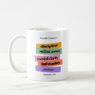 Caneca De Café Design de negociação Lembrete Motivação em Már