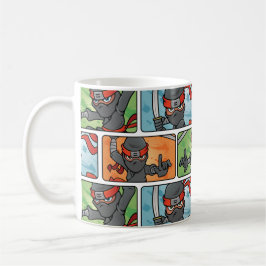 Caneca De Café Design de Ninja do divertimento