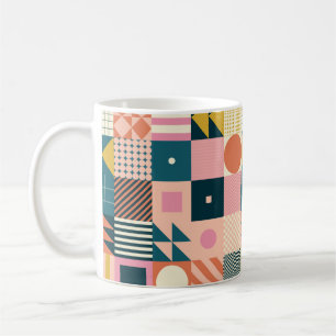 Caneca De Café Design de padrão abstrato geométrico moderno com