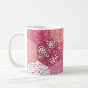 Caneca De Café Design de Padrão de Estilo Japonês
