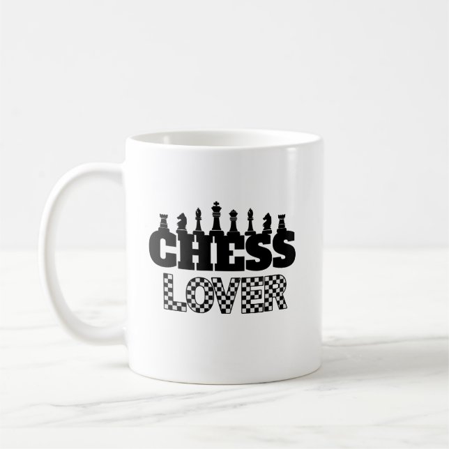 Caneca De Café Design de Padrão do Conselho do  do Prato Preto do (Esquerda)