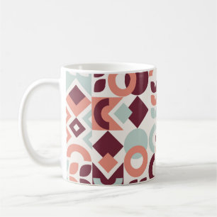 Caneca De Café Design de padrão escandinavo. Retro moderno simple