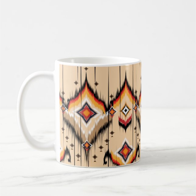 Caneca De Café design de padrão geométrico abstrato, ilustra (Esquerda)