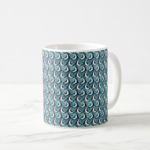 Caneca De Café Design de Padrão Geométrico Abstrato Mosaico 1321