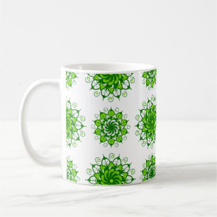 Caneca De Café design de padrão mandala