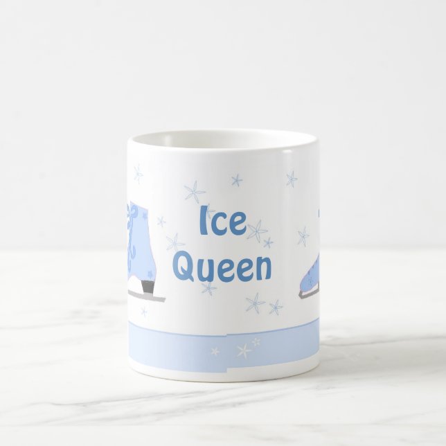 Caneca De Café Design de Patinação da Rainha do Gelo (Centro)