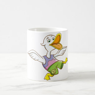 Caneca De Café Design de Pato Cinto Maca Cerâmica