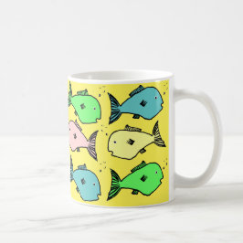 Caneca de café design de peixe tropical