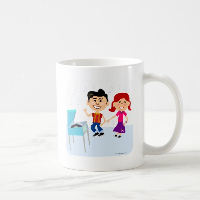 Caneca De Café Design de Personagem de desenho animado de de de F (Direita)