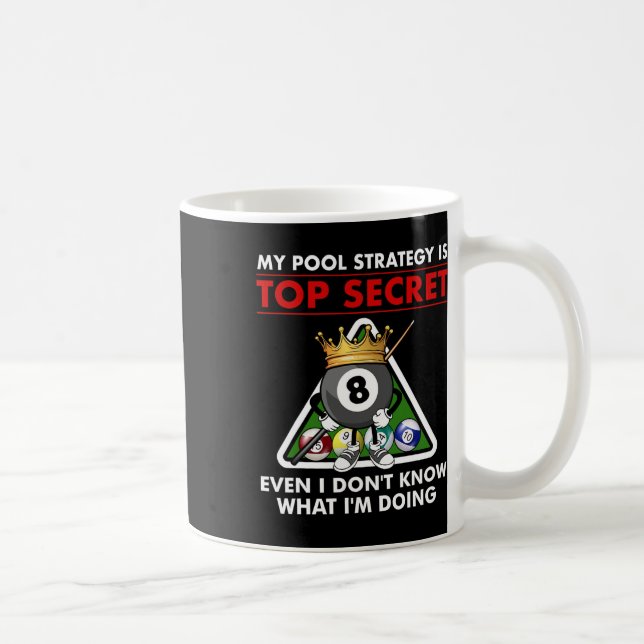 Caneca De Café Design De Piscina Engraçado Billiards Para Homens  (Direita)