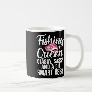 Caneca De Café Design de Rainha da Pesca Engraçado para Mulheres