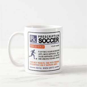 Caneca De Café Design de Receita de Mug Engraçado Soccer