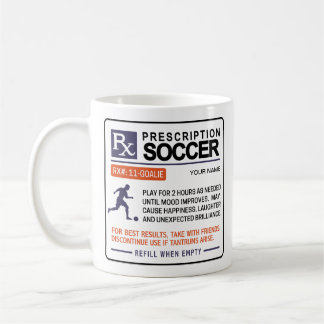 Caneca De Café Design de Receita de Mug Engraçado Soccer