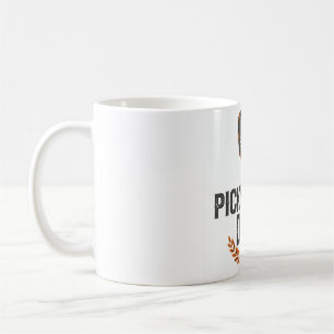 Caneca De Café Design de Remo com Distúrbio Vintage Pickleball Da