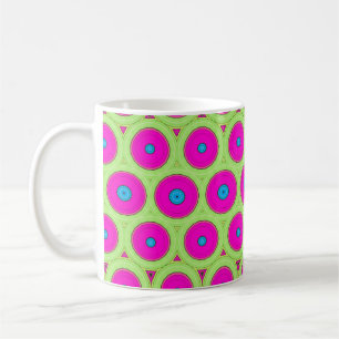 Caneca De Café Design de retrô rosa dos anos 70