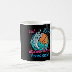 Caneca De Café Design de Revelação de Gênero de Pesca Para um Pes