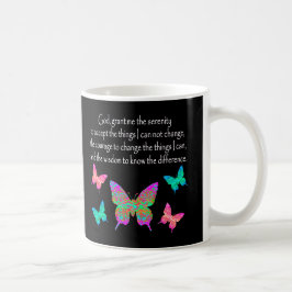Caneca De Café DESIGN DE REZA DE SERENIDADE COM BOTÃO bonito