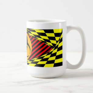 Caneca De Café Design de risco biológico por Kenneth Yoncich