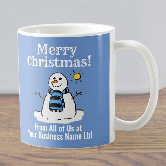 Caneca De Café Design de Snowman para o presente de Natal (Criador carregado)