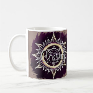 Caneca De Café Design de Sol e Lua de Harmonia Cósmica