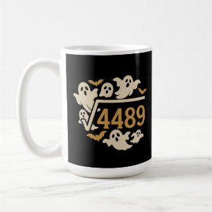 Caneca De Café Design de Spooky Math Halloween de 4489