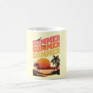 Caneca De Café Design de texto de Verão