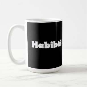 Caneca De Café Design de texto Habibti