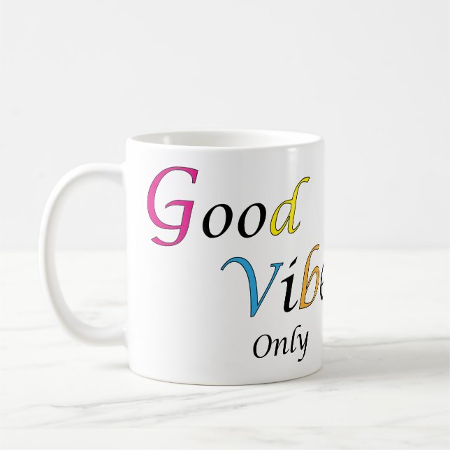 Caneca De Café design de texto inspirador (Esquerda)