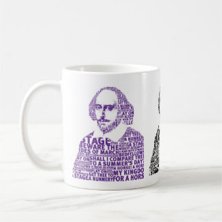 Caneca De Café Design de texto Shakespeare