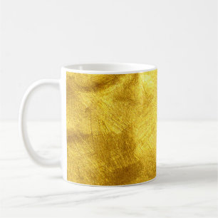 Caneca De Café Design de Textura do Ouro luxuoso