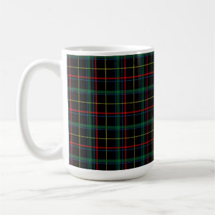 Caneca De Café Design de Textura do Tecido xadrez