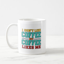 Caneca De Café Design de tipografia de café engraçado